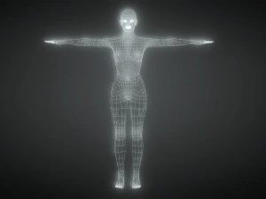 Realistic female rigged game ready 3D Model