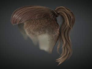 Realistic female rigged game ready 3D 모델