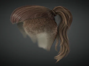 Realistic female rigged game ready 3D Model