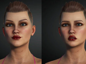 Realistic female rigged game ready 3D Model