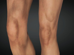 Realistic female rigged game ready 3D 모델