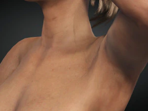 Realistic female rigged game ready 3D Model