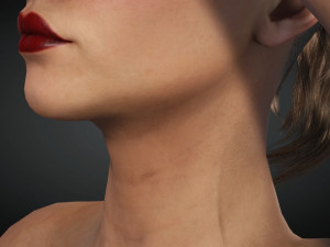Realistic female rigged game ready 3D 모델