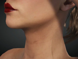 Realistic female rigged game ready 3D Model