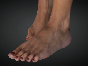 Realistic female rigged game ready 3D 모델