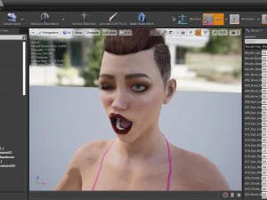 Realistic female rigged game ready 3D Model