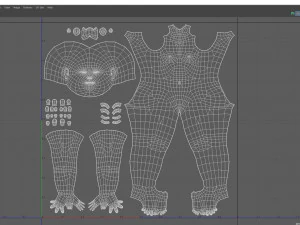 female base mesh 3D Model