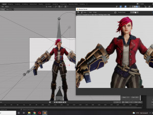 Vi League of legends Arcane 3D Model