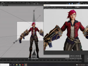 Vi League of legends Arcane 3D Model
