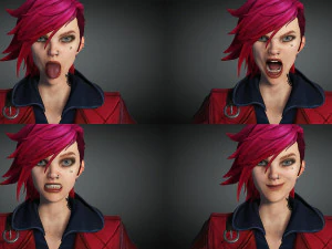 Vi League of legends Arcane 3D Model
