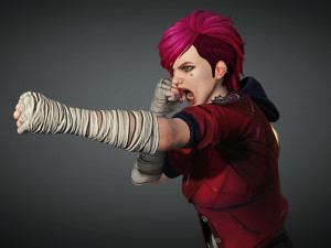Vi League of legends Arcane 3D Model
