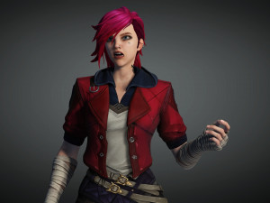 Vi League of legends Arcane 3D Model