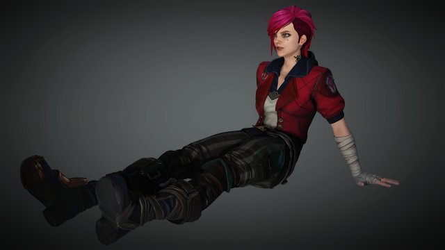 Vi League Of Legends Arcane Modelo 3D In Mulher 3DExport