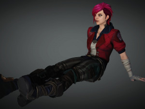 Vi League of legends Arcane 3D Model
