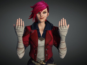 Vi League of legends Arcane 3D Model