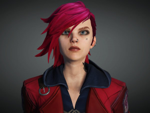 Vi League of legends Arcane 3D Model