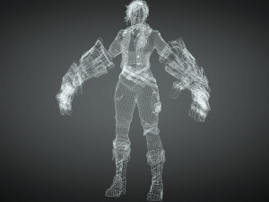 Vi League of legends Arcane 3D Model