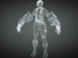 Vi League of legends Arcane 3D Model