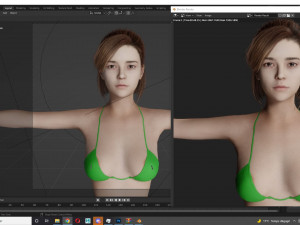 Korean Girl Realtime Modelo 3D