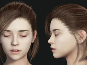 Korean Girl Realtime 3D Model