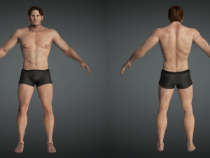 Free Realistic Male Body G1 3D Модель