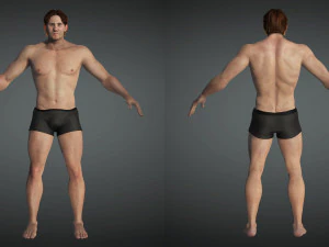 Free Realistic Male Body G1 3D Model