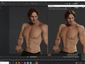 Free Realistic Male Body G1 3D Model