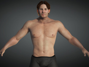 Free Realistic Male Body G1 3D Модель