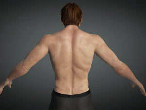 Free Realistic Male Body G1 3D Model