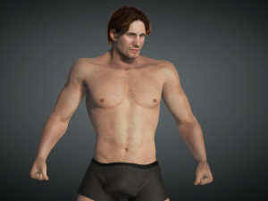 Free Realistic Male Body G1 3D Модель