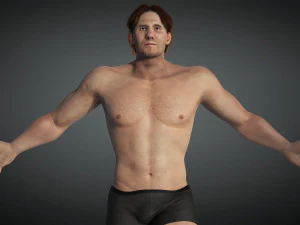 Free Realistic Male Body G1 3D Model