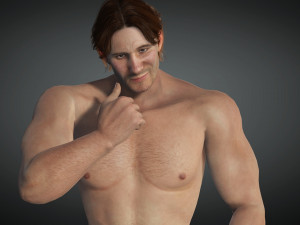 Free Realistic Male Body G1 3D Модель
