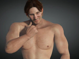 Free Realistic Male Body G1 3D Model