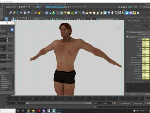 Free Realistic Male Body G1 3D Model