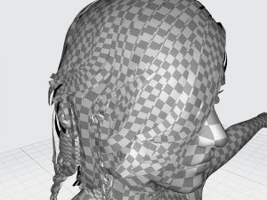 Realtime hair princess braid Long free 3D 모델