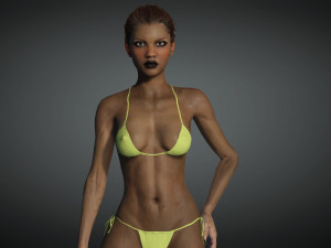 Realistic Female Game Ready model 3D 模型