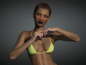 Realistic Female Game Ready model 3D Model