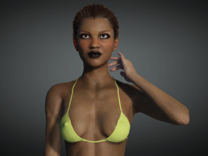 Realistic Female Game Ready model 3D 模型