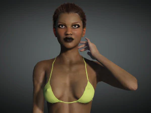Realistic Female Game Ready model 3D Model