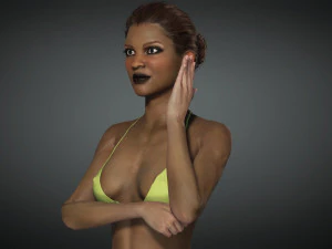 Realistic Female Game Ready model 3D Model