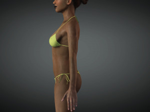 Realistic Female Game Ready model 3D 模型