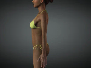 Realistic Female Game Ready model 3D Model