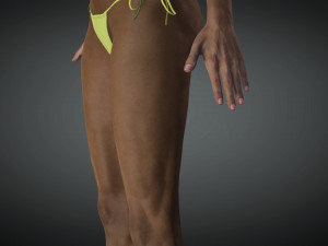 Realistic Female Game Ready model 3D 模型