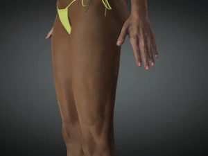 Realistic Female Game Ready model 3D Model