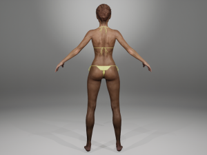 Realistic Female Game Ready model 3D 模型