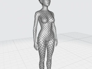 Realistic Female Game Ready model 3D Model