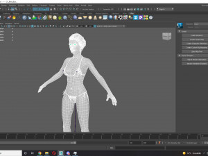 Realistic Female Game Ready model 3D 模型