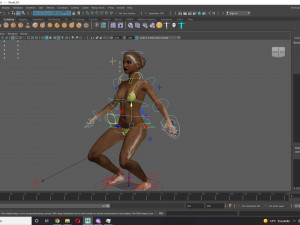Realistic Female Game Ready model 3D 模型
