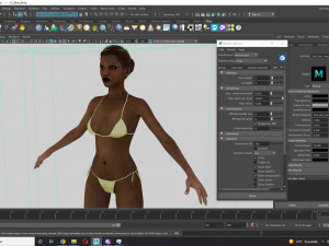 Realistic Female Game Ready model 3D 模型