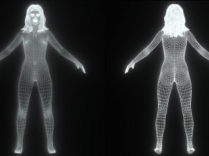 Realistic Female Game Ready 3D Модель